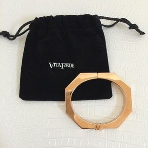 VITA FEDE BRACELET Bangle ITALY Rose Gold Toned